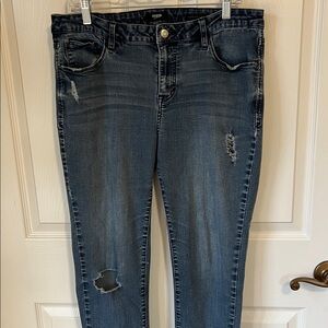 Kensie Distressed Skinny Jeans